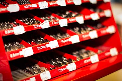 Sortiment tovaru v železiarstve IWON v Šali